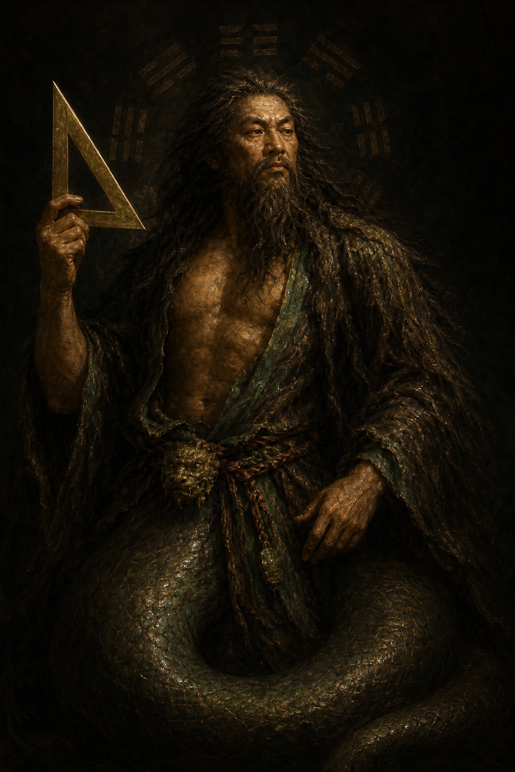 Depiction of Fu Xi