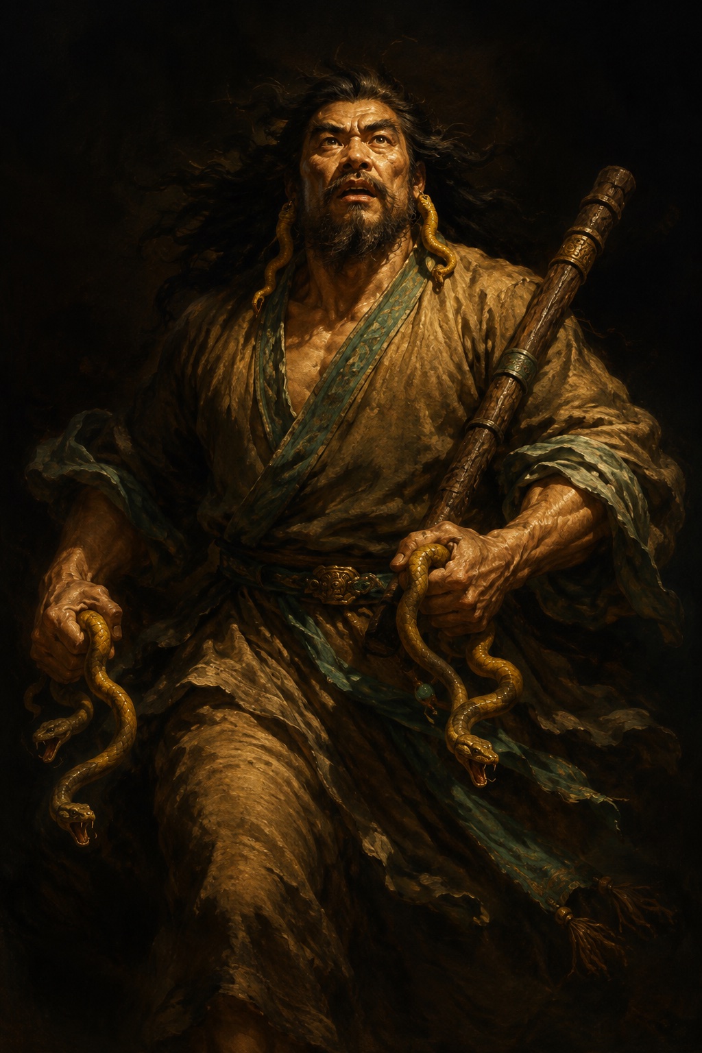 Depiction of Kuafu