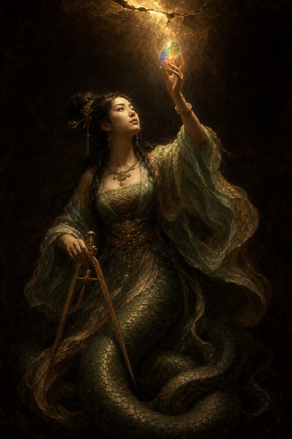 Depiction of Nüwa