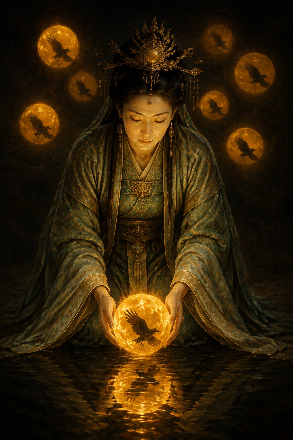 Depiction of Xihe