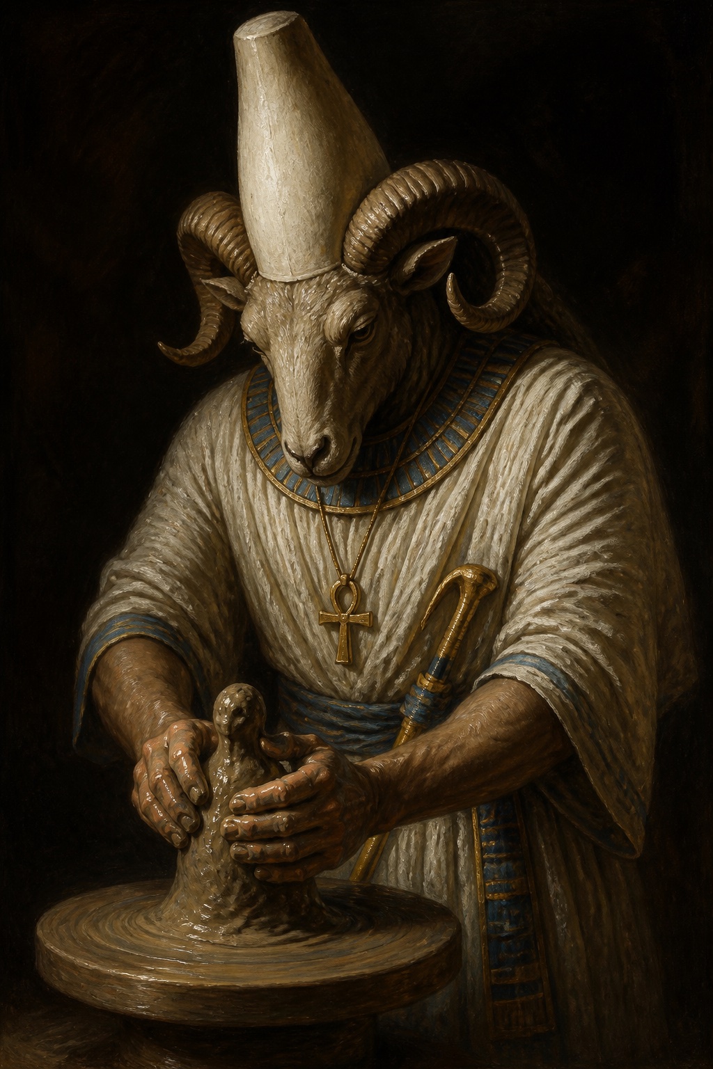 Depiction of Khnemu