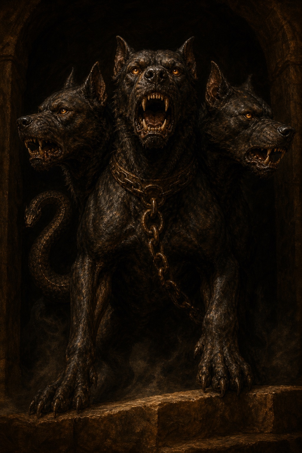 Depiction of Cerberus