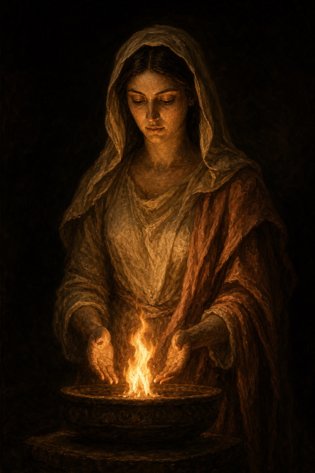 Depiction of Hestia