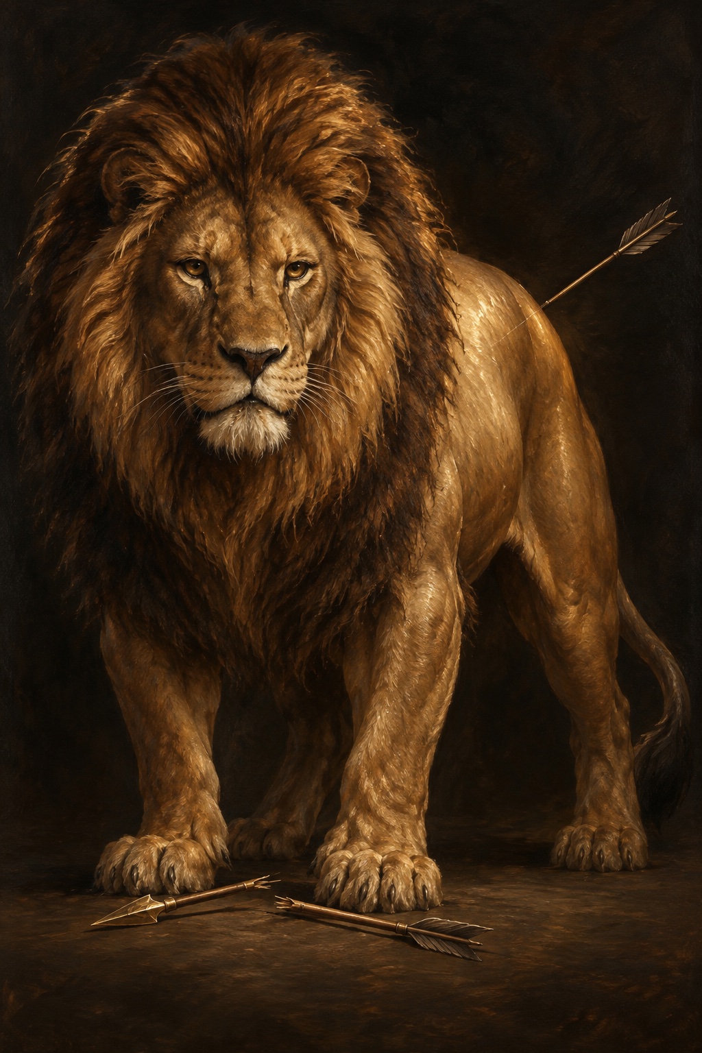 Depiction of Nemean lion