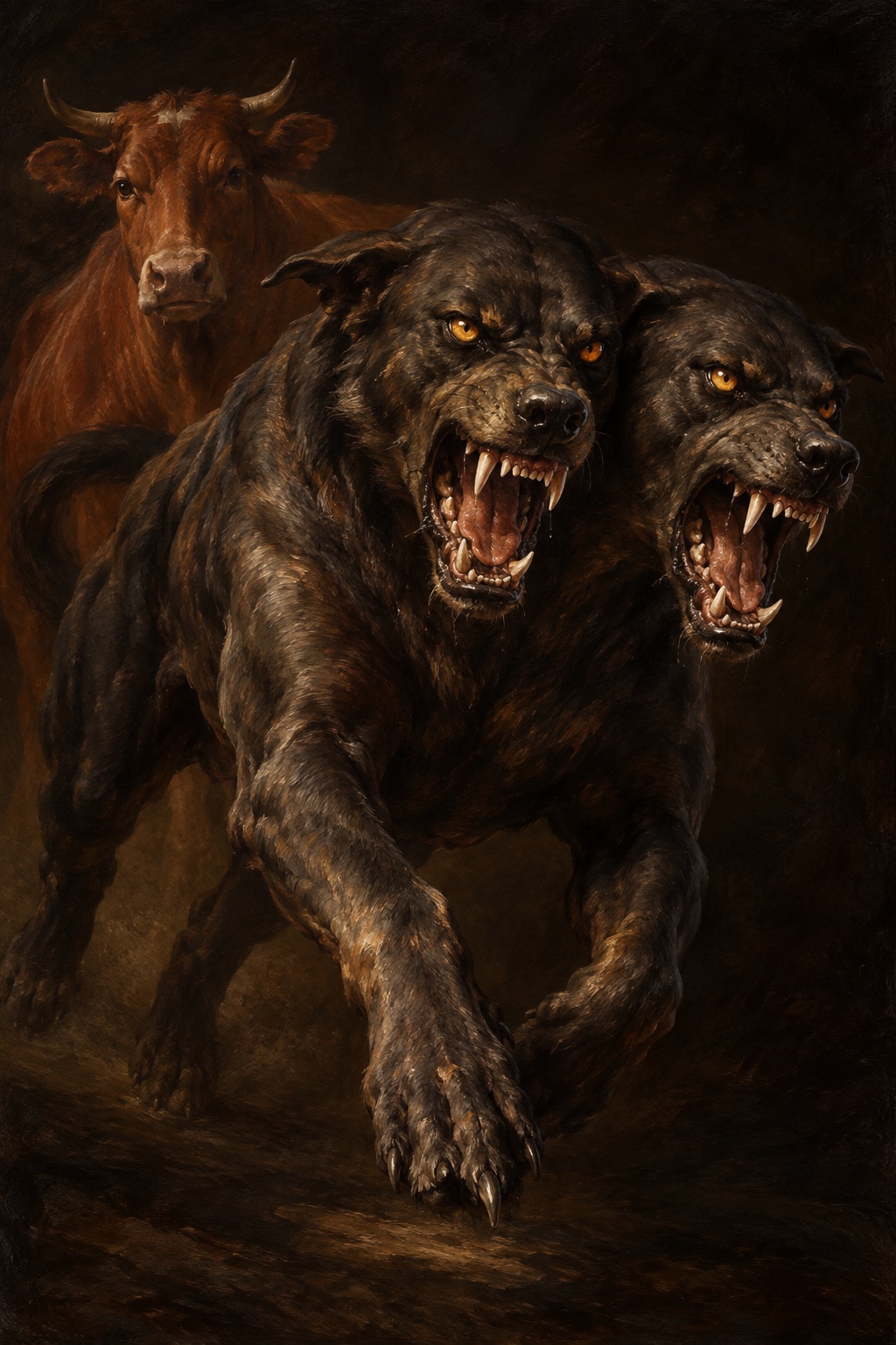 Depiction of Orthus