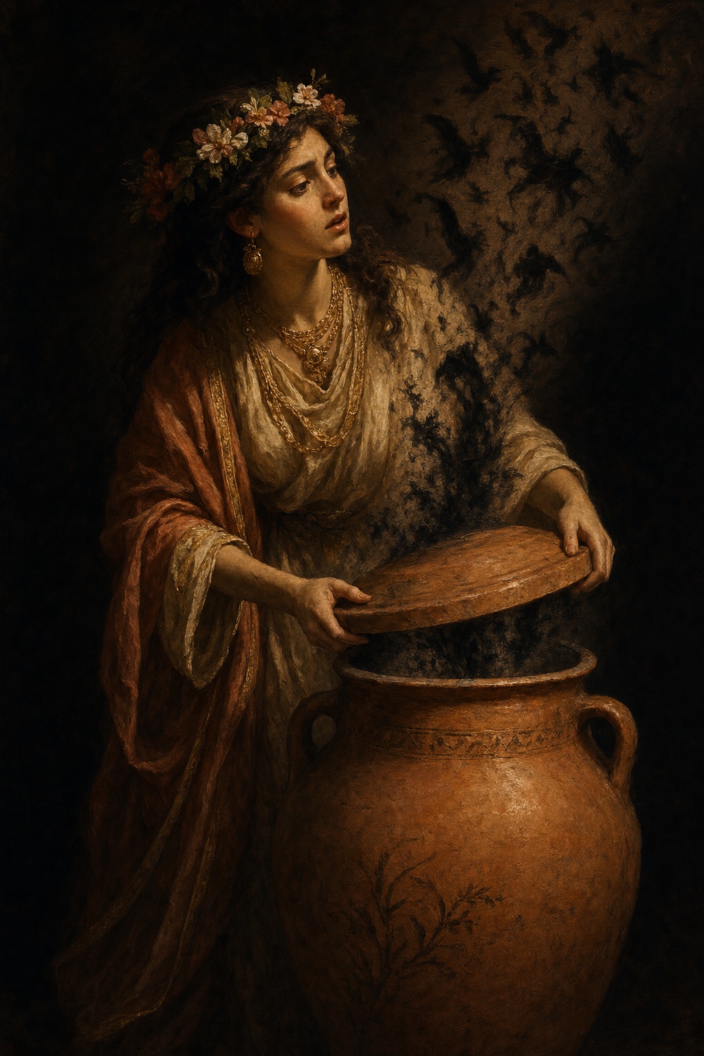 Depiction of Pandora