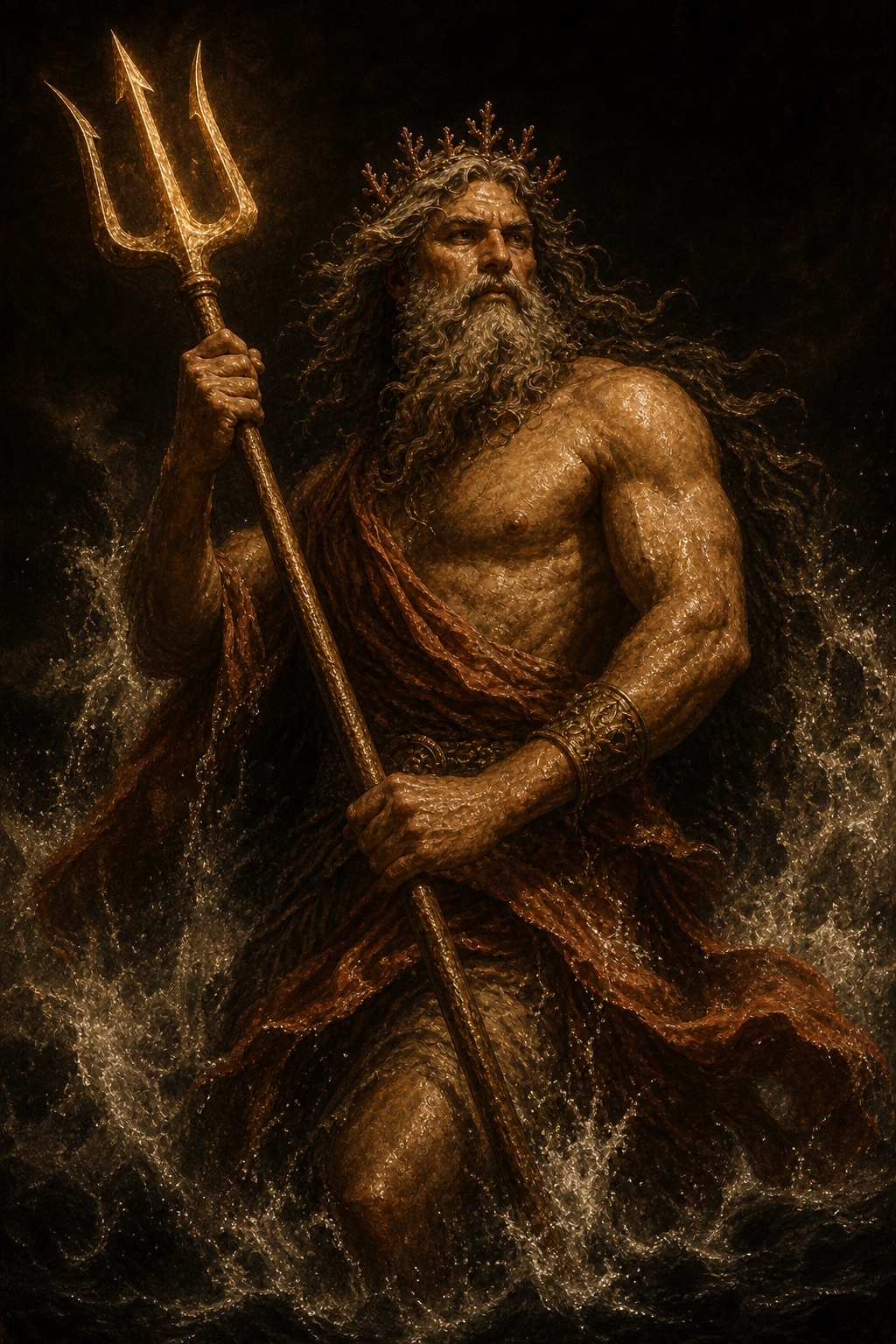 Depiction of Poseidon