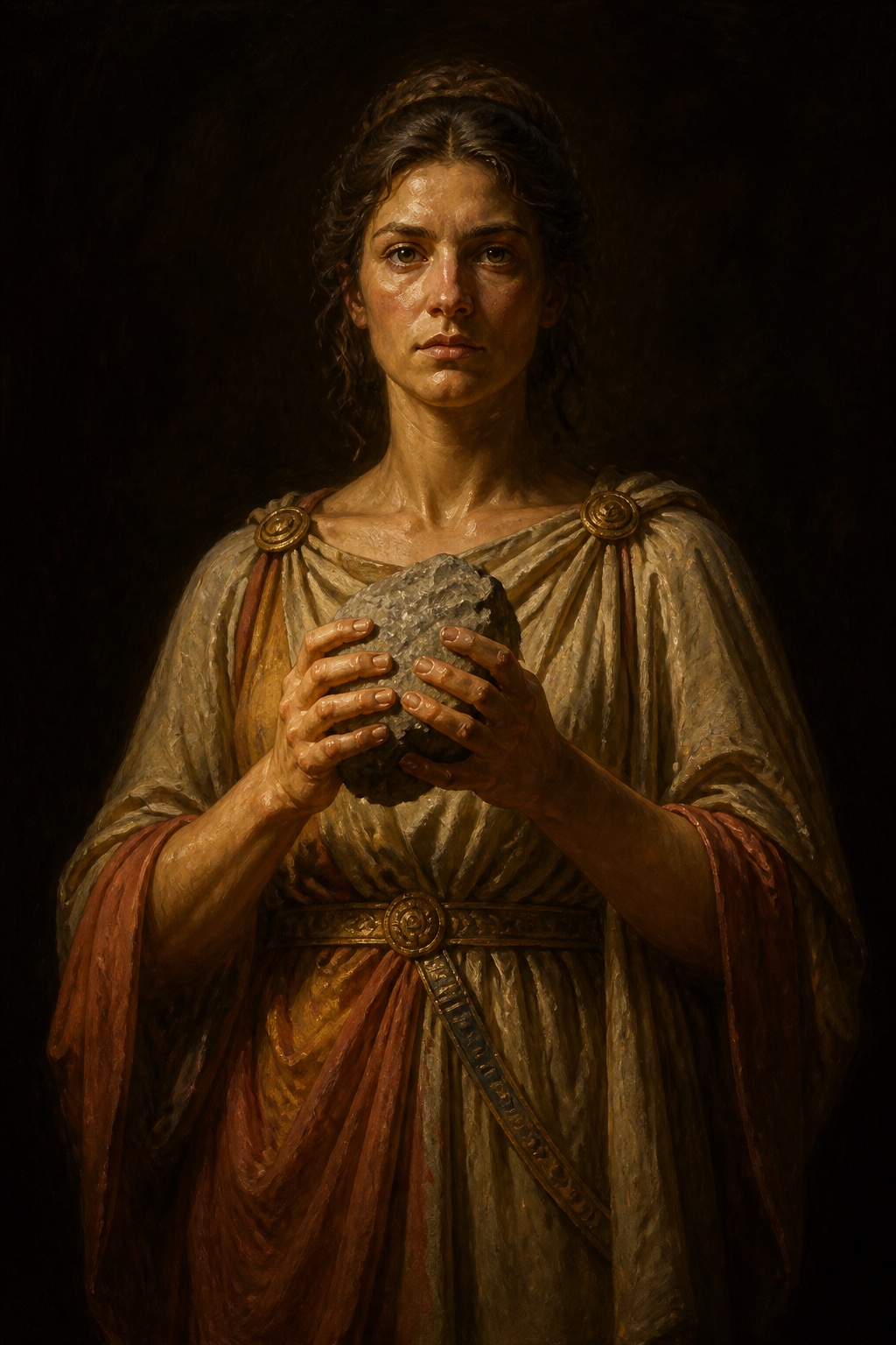 Depiction of Pyrrha