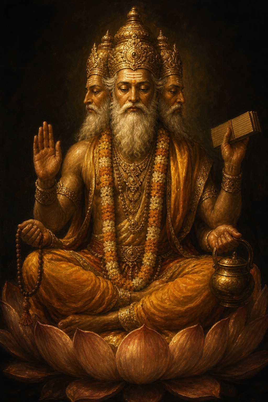 Depiction of Brahma