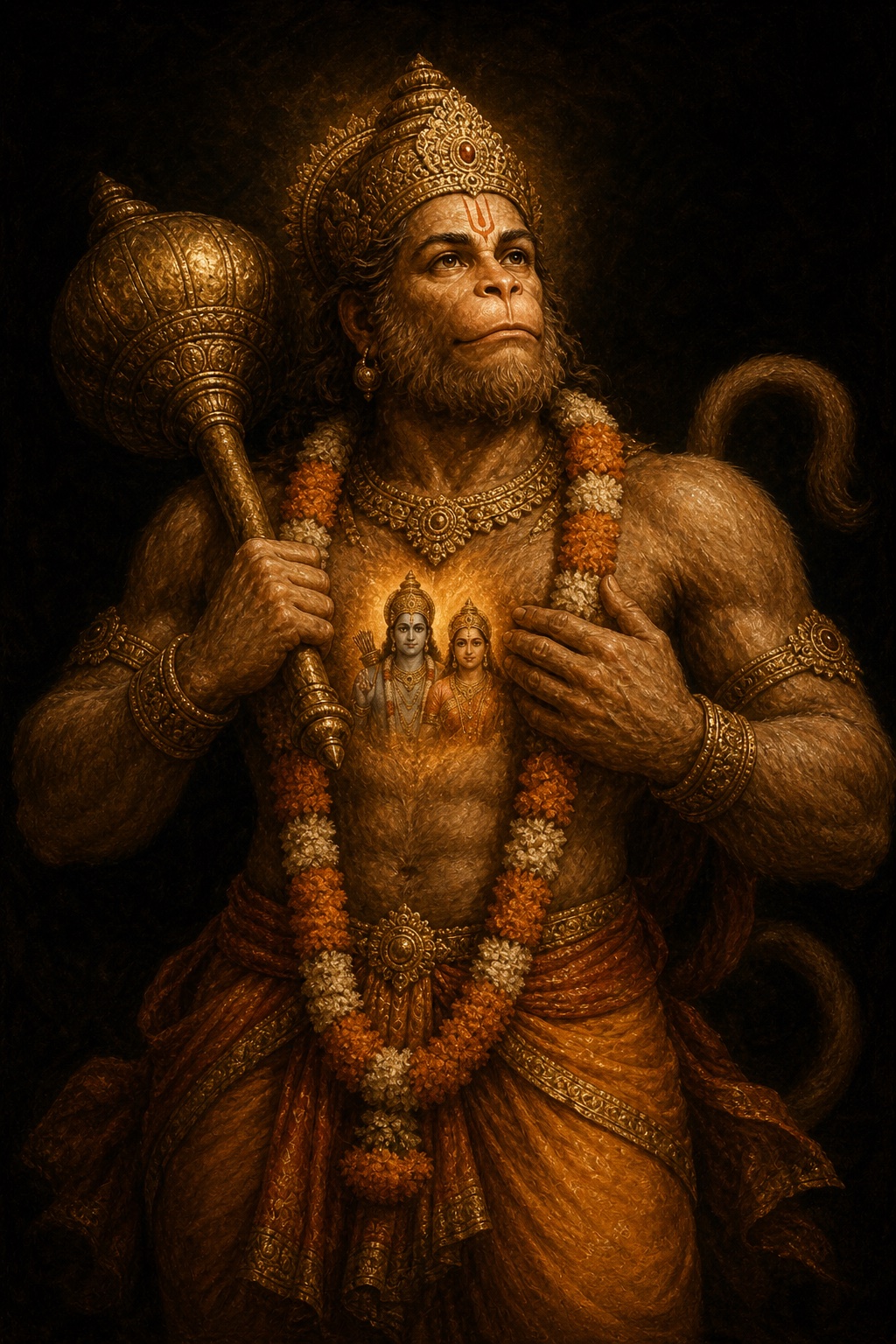 Depiction of Hanuman