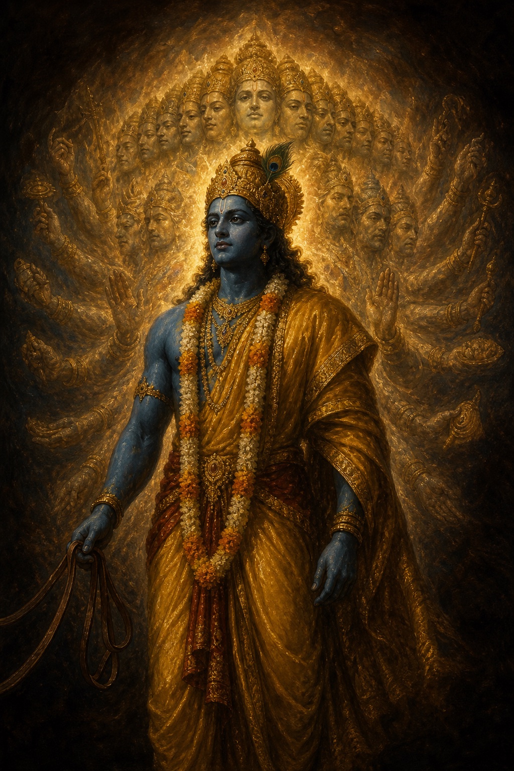 Depiction of Krishna