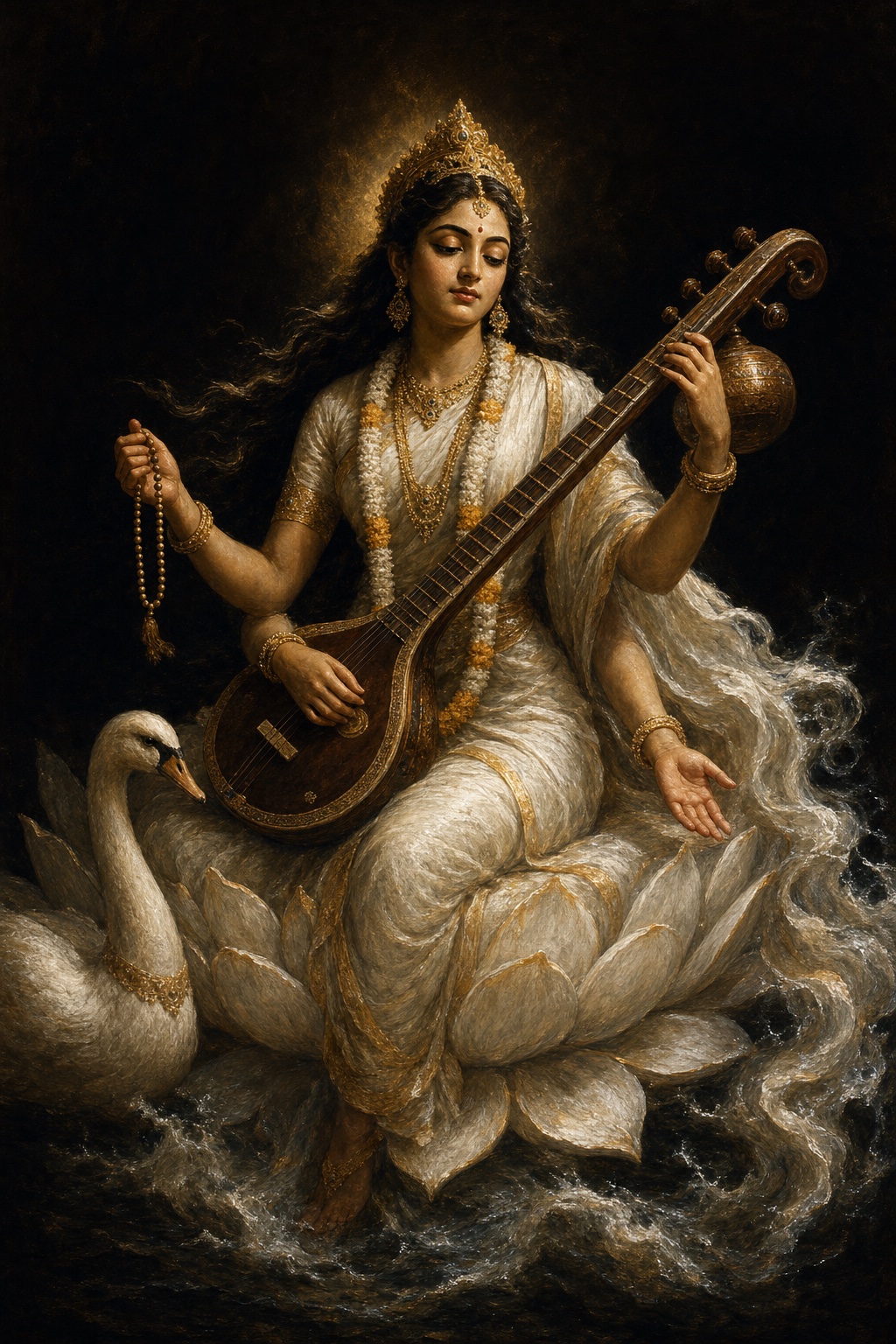 Depiction of Saraswati