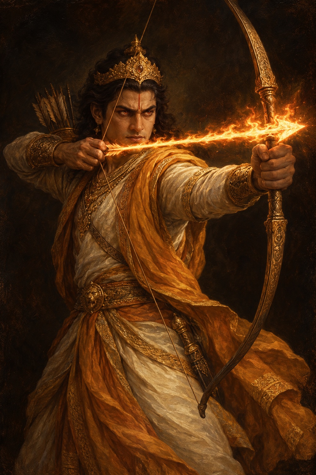 Depiction of Shatrughna
