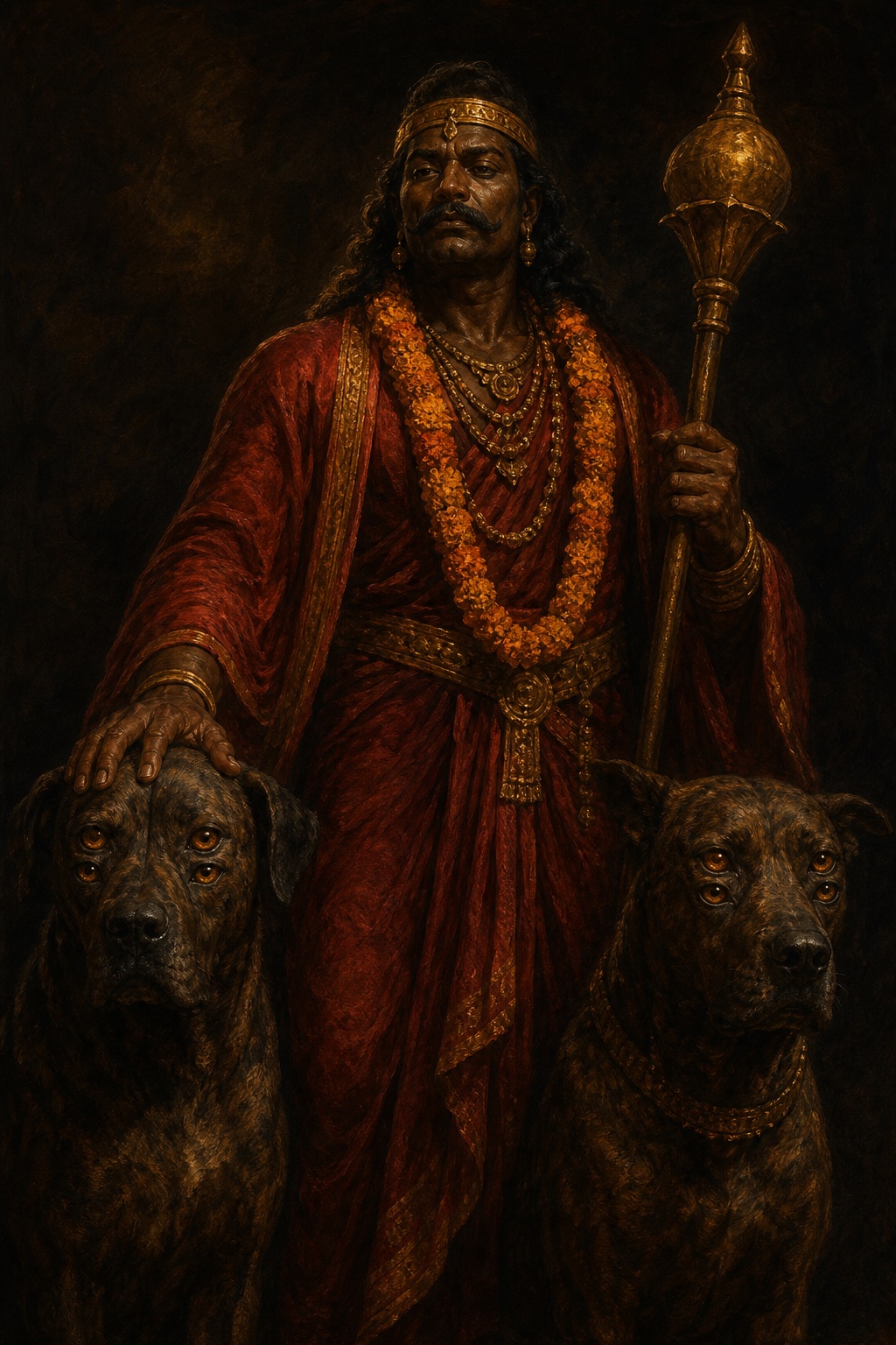 Depiction of Yama