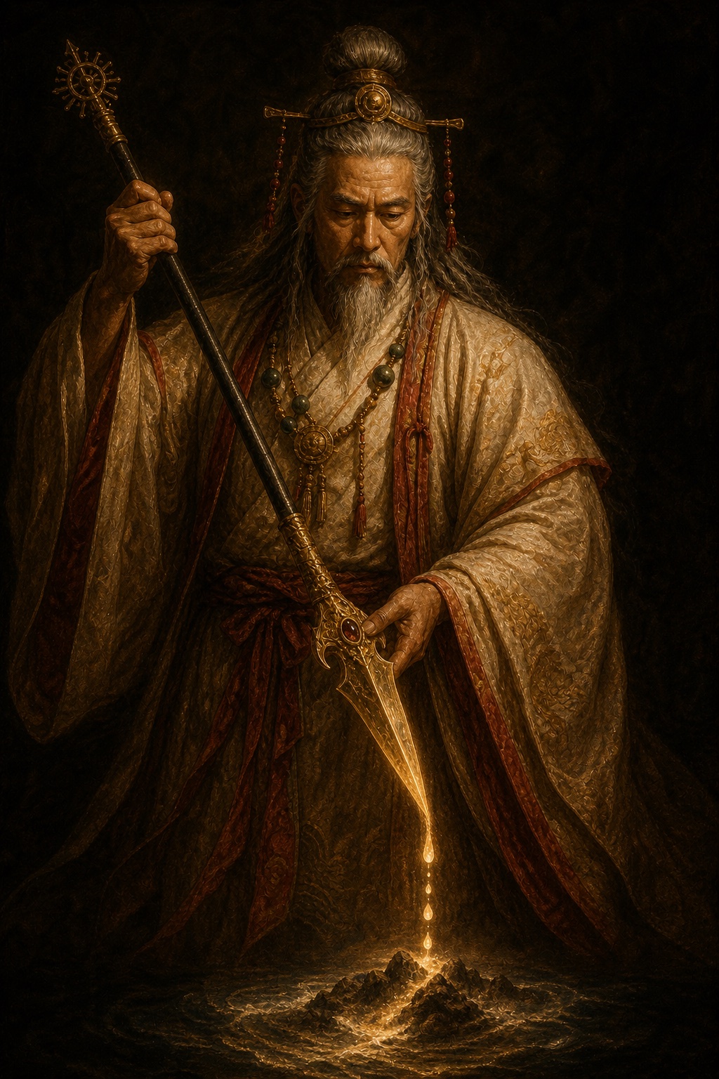 Depiction of Izanagi