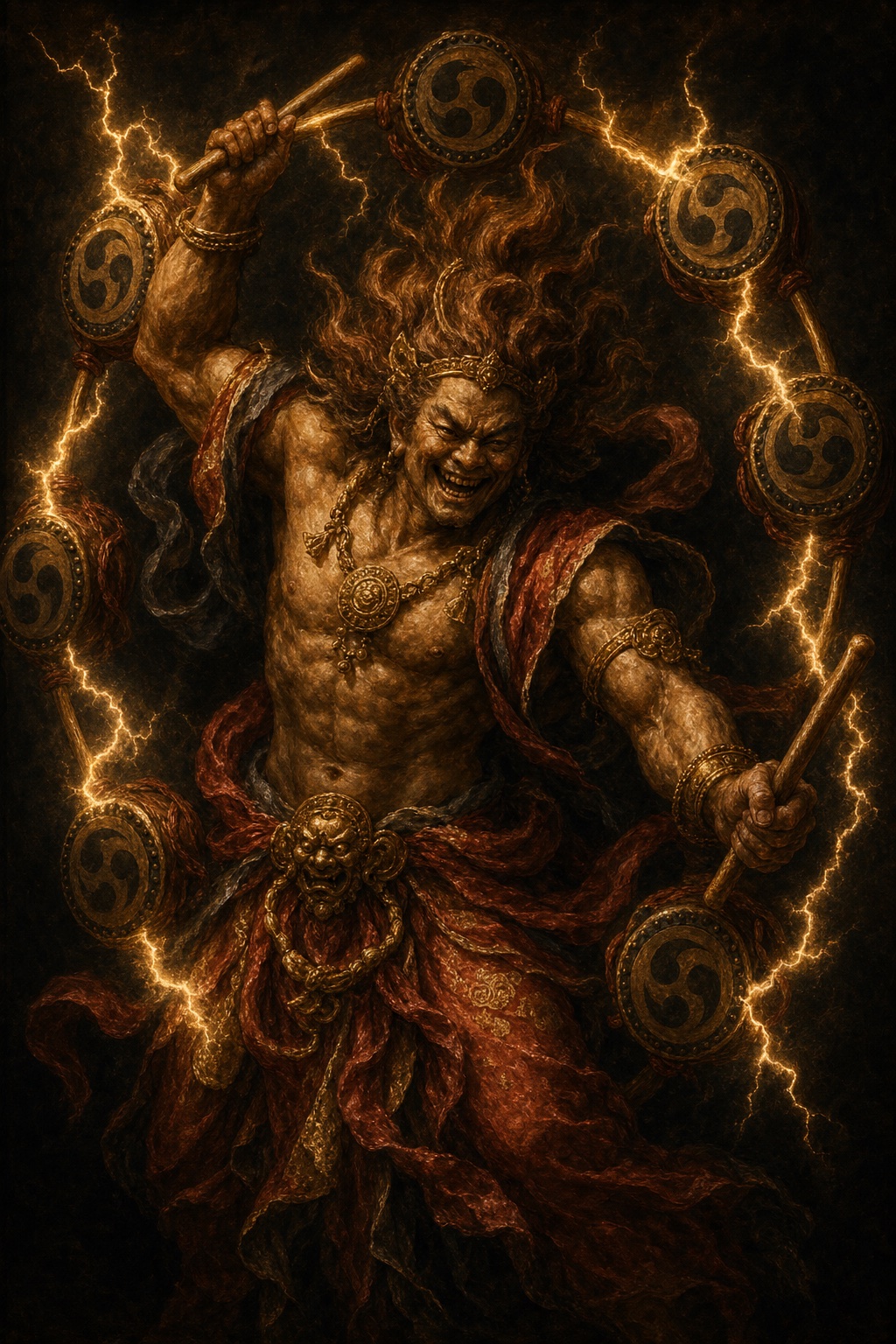 Depiction of Raijin