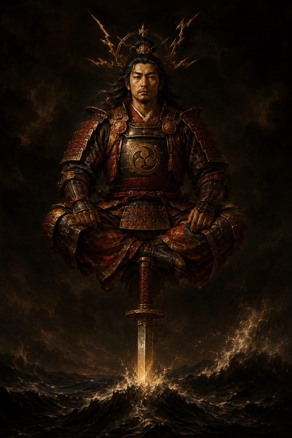 Depiction of Takemikazuchi
