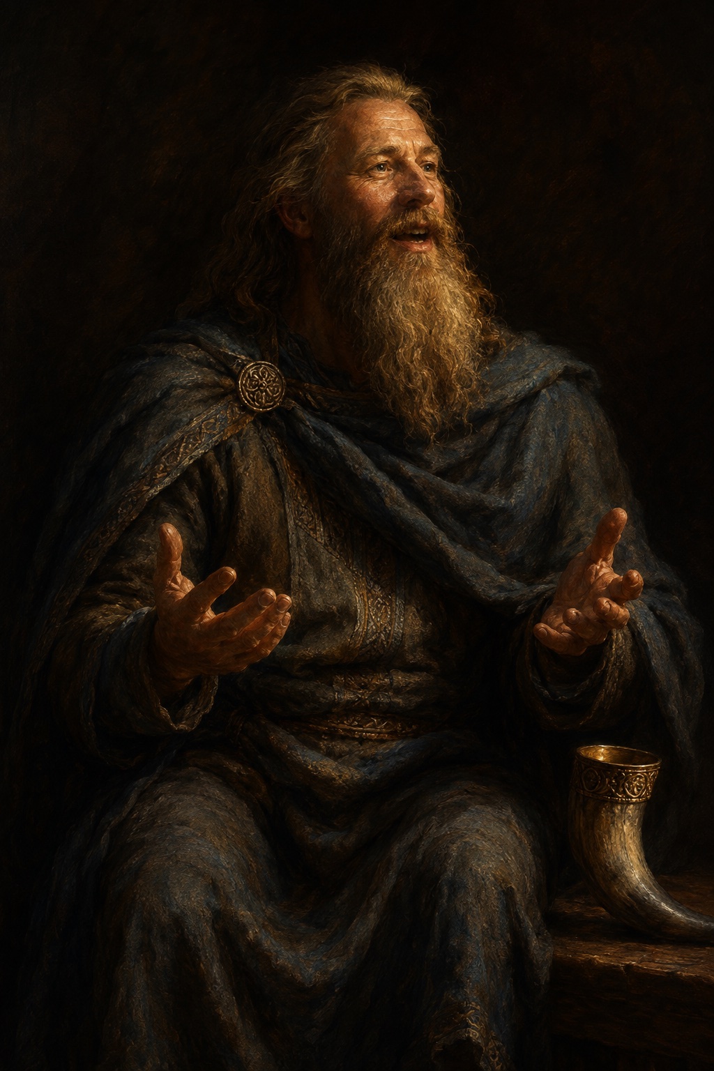 Depiction of Bragi