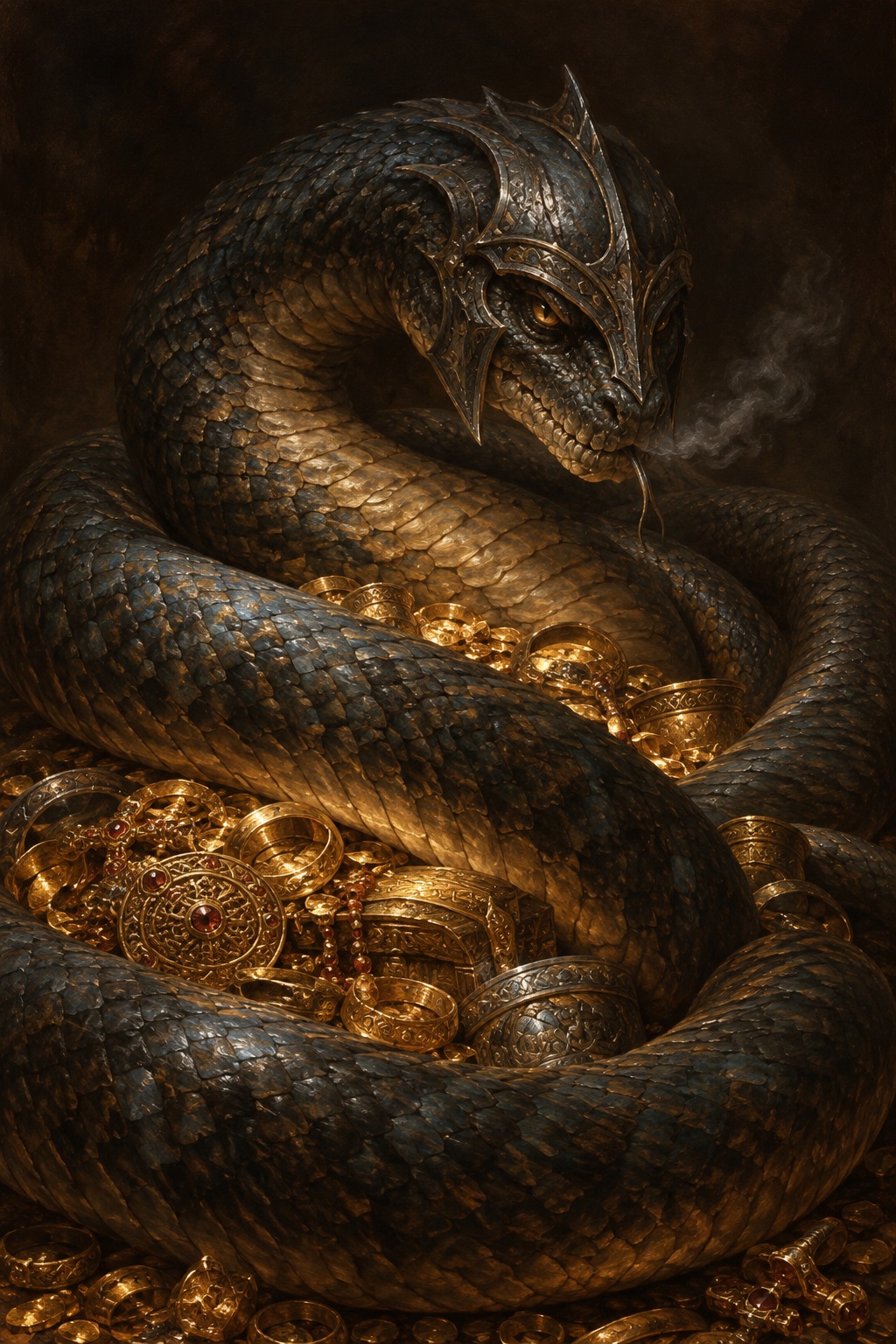Depiction of Fáfnir