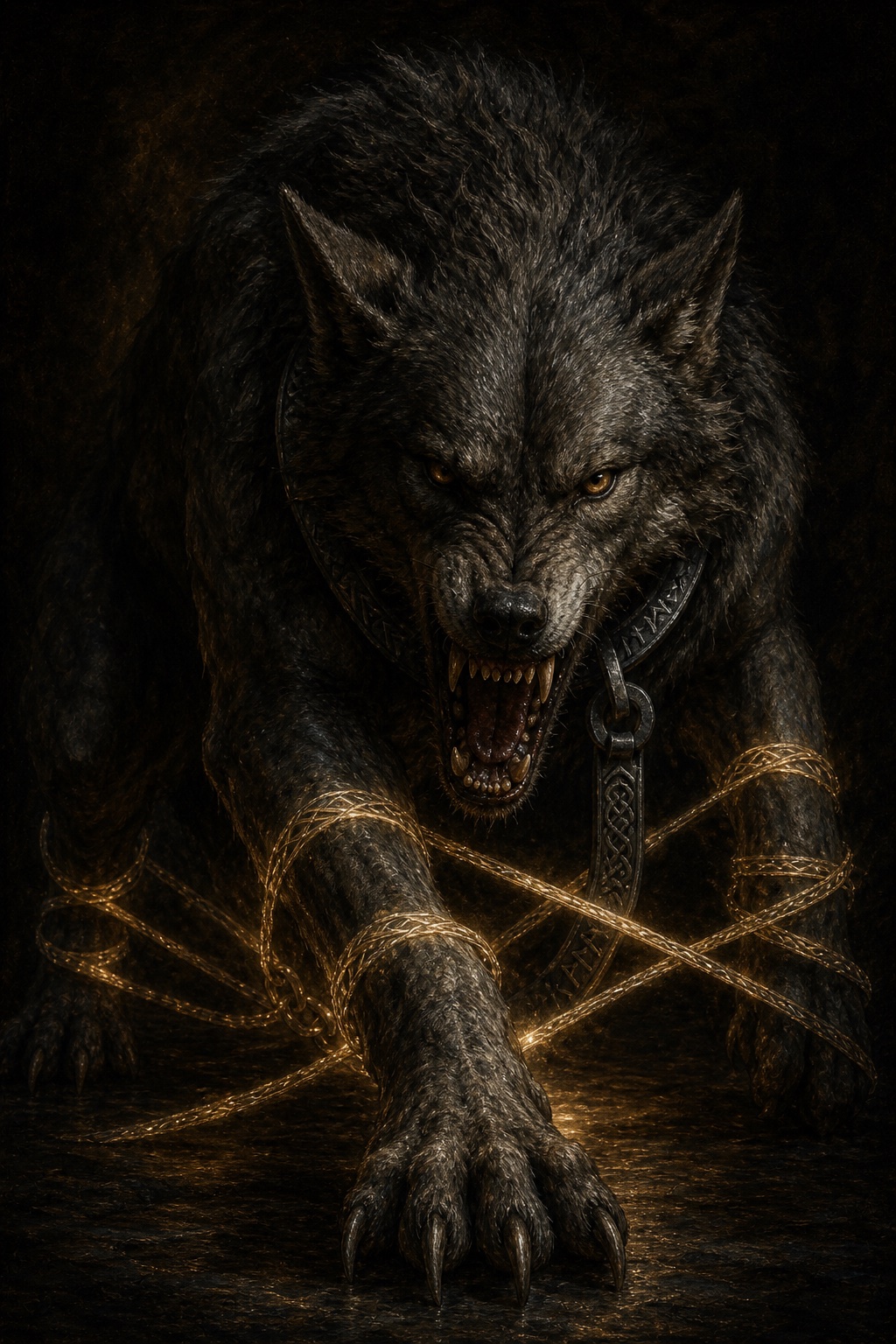 Depiction of Fenrir