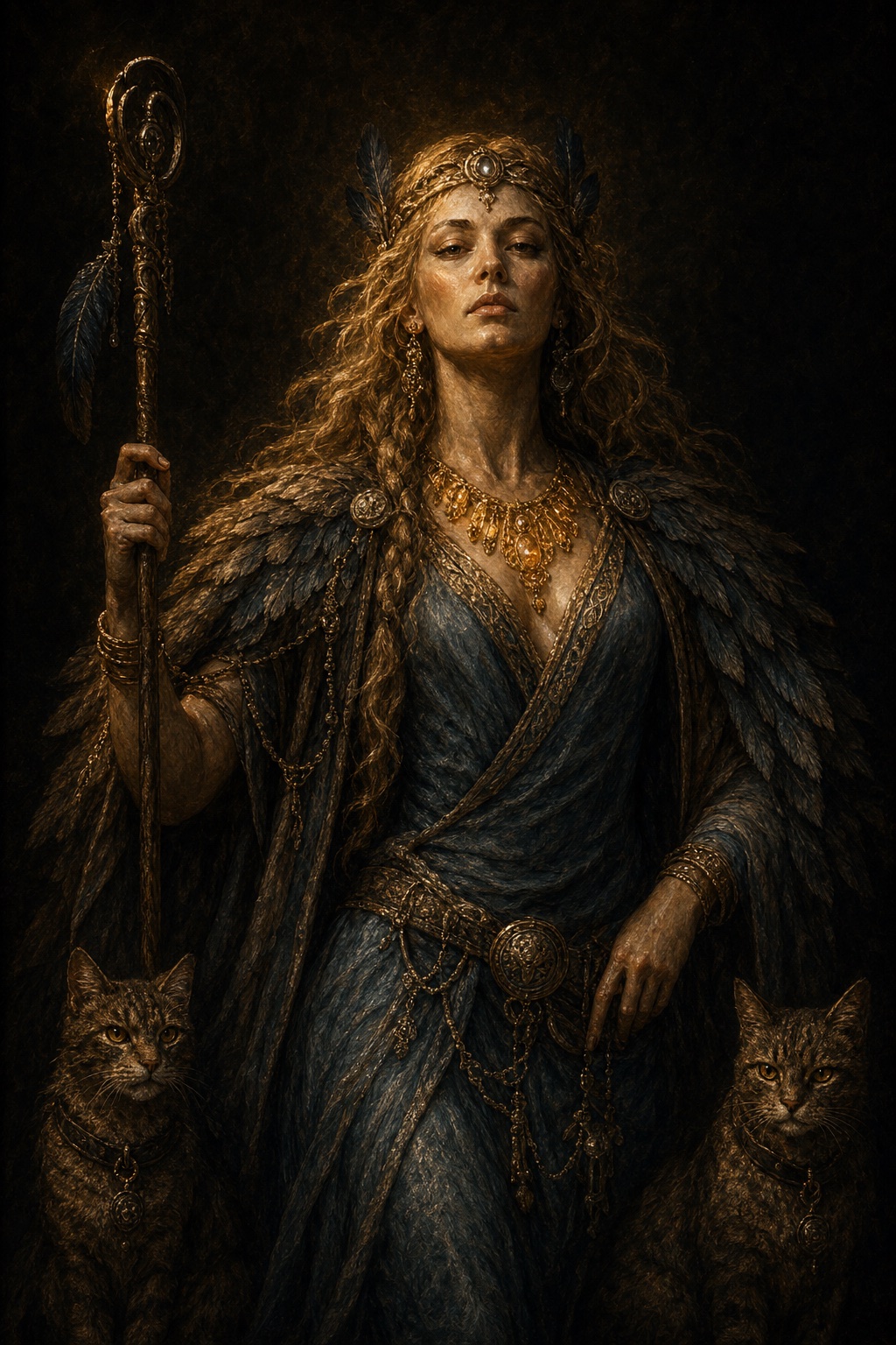 Depiction of Freyja