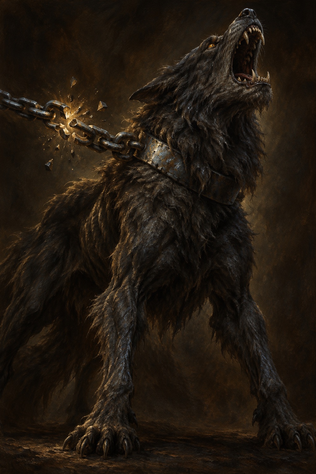 Depiction of Garmr