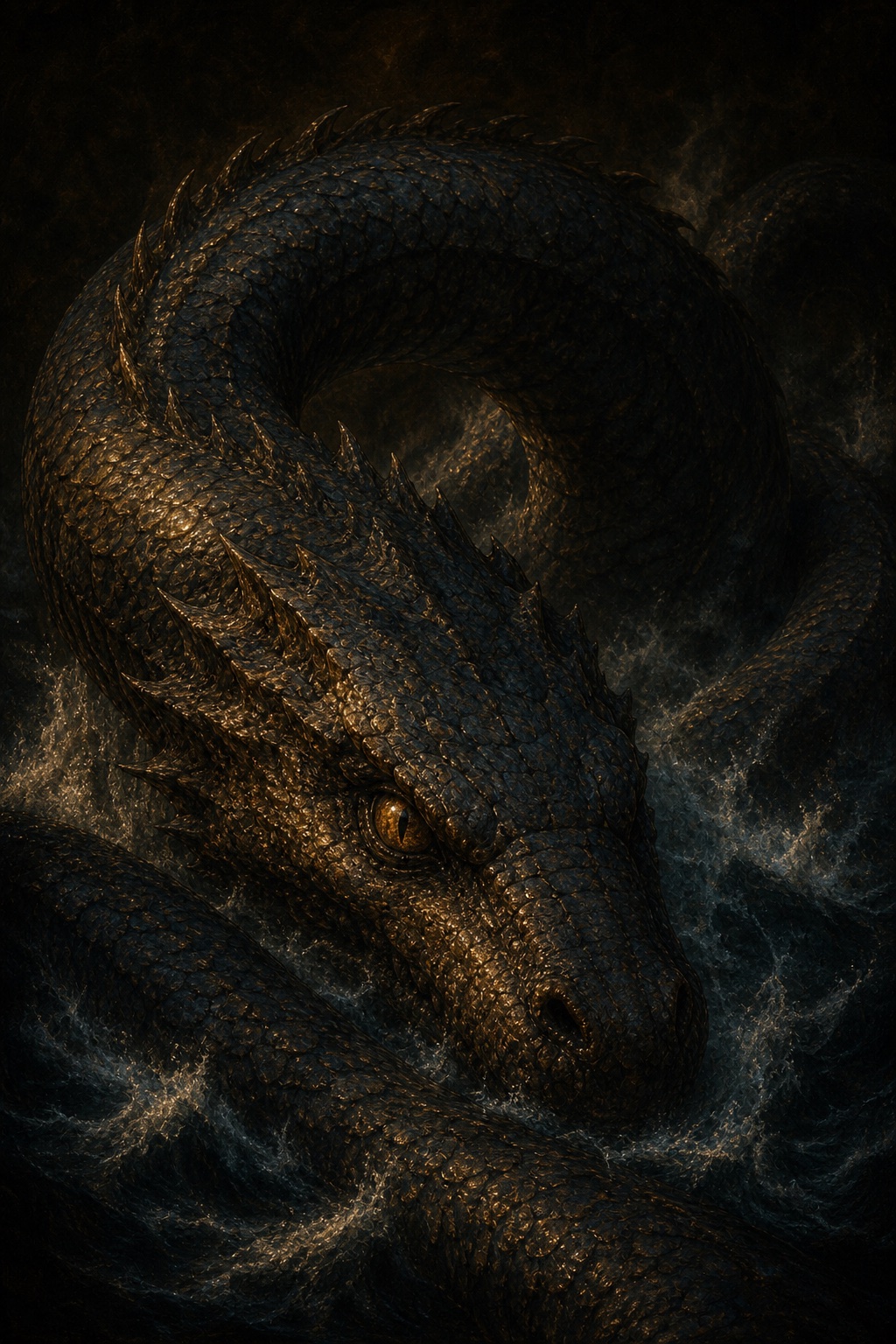 Depiction of Jörmungandr