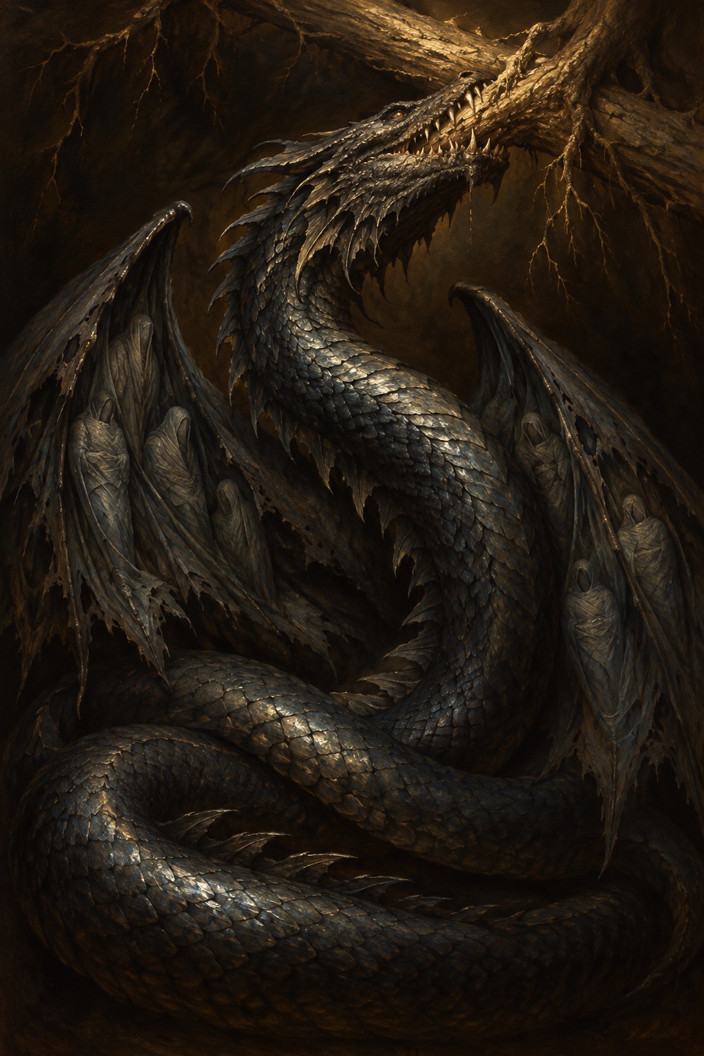 Depiction of Níðhöggr